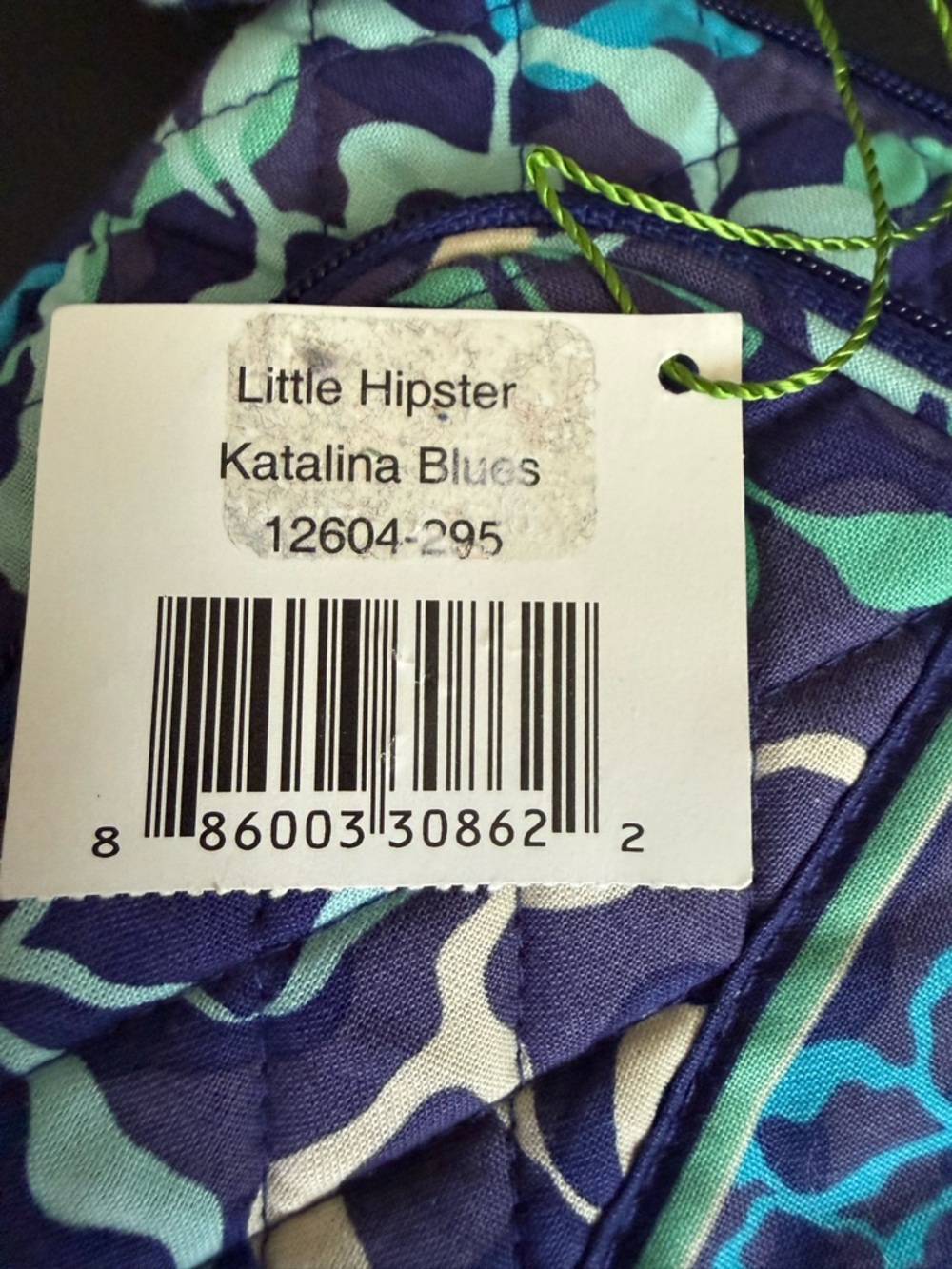 Vera Bradley Little Hipster - Katalina Blues Retired Pattern NWT - Picture 4 of 7